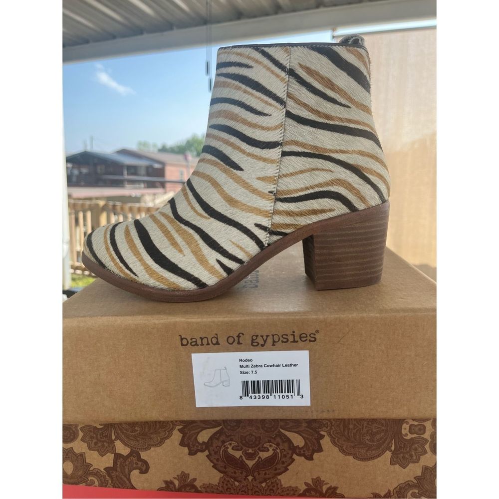 Band Of Gypsies - B.O.G Rodeo Multi Zebra Cowhair Leather